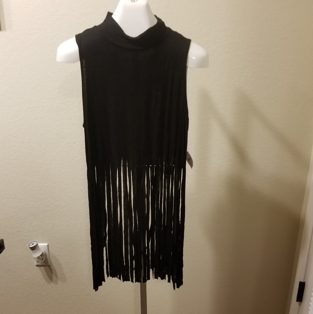 Fringed Cropped Tee
